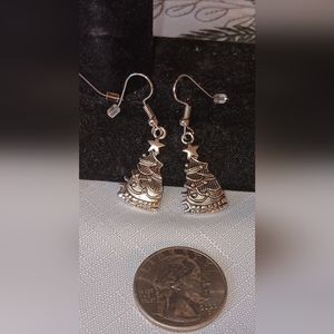 Handcrafted Christmas Tree earrings